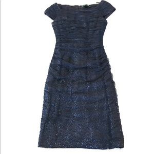 EUC Ralph Lauren Evening Navy Cocktail Dress